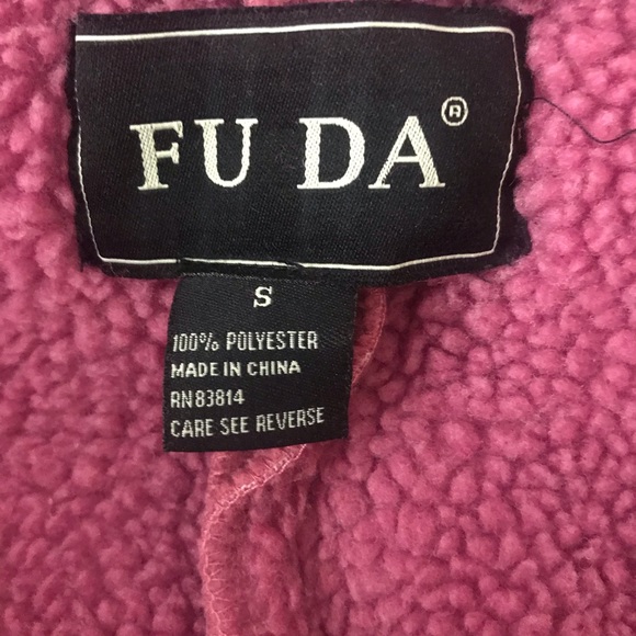 Dusty pink zip up jacket - Picture 3 of 4